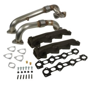 Ford F-450 Super Duty Performance Exhaust - BD Diesel - Exhaust Manifold & Up-Pipe Kit - `08-`10 Ford F-450 Super Duty Performance Exhaust - BD Diesel - Exhaust Manifold & Up-Pipe Kit - `08-`10